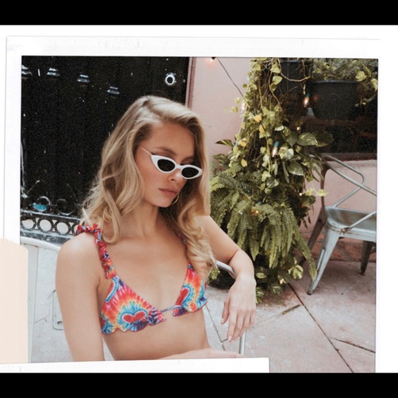 DANNIJO x Kai Lani bikini collab Tie Dye Skimpy Bikini NWT Large top XS bottoms - Picture 3 of 15